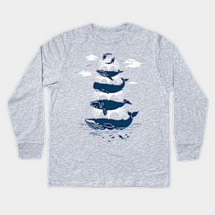 Whale of a Time Kids Long Sleeve T-Shirt